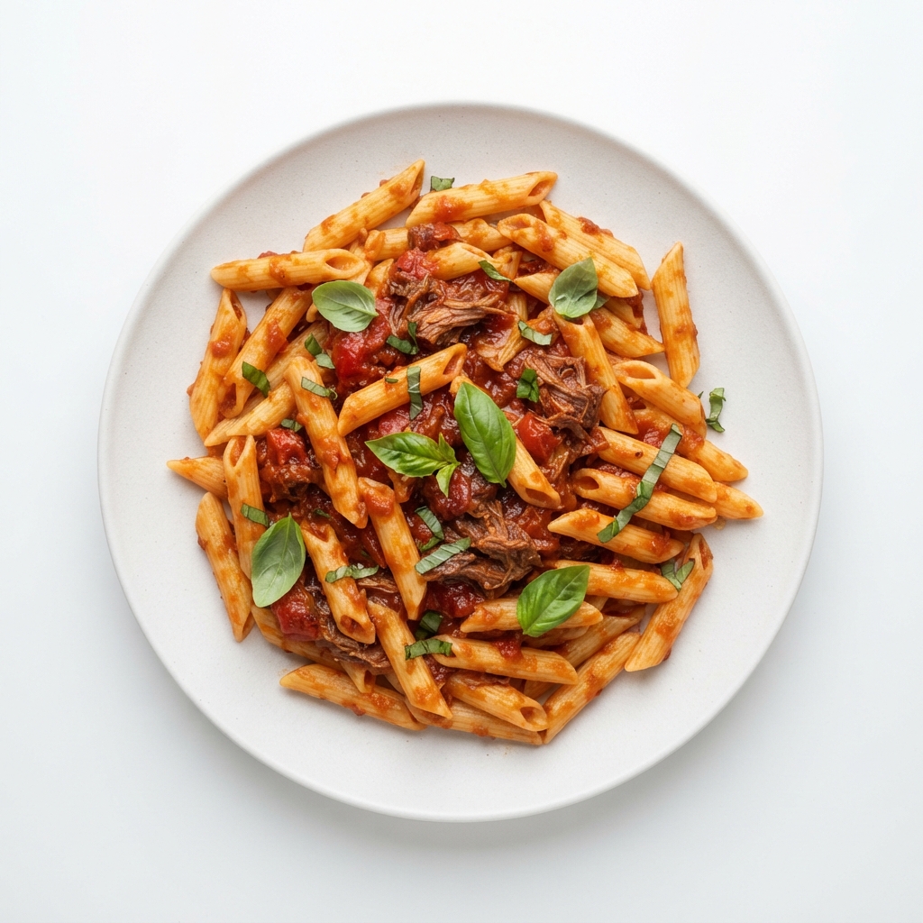 Beef Meat Sauce Penne — frozen ready meal