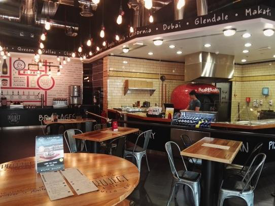 Inside a Project Pie artisan pizza restaurant